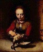 FABRITIUS, Carel, Young Girl Plucking a Duck